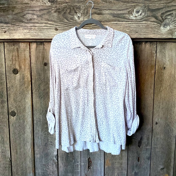 Hippie Rose Tops - 🧿🧿 Leopard Print Button-up Shirt